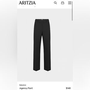 Aritzia Agency Black Women's Trousers